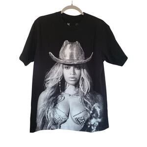 Beyonce Renaissance World Tour 2023 Graphic Tee Black Size Medium